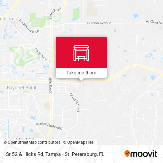 Sr 52 & Hicks Rd map