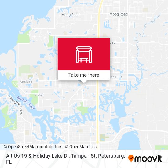Mapa de Alt Us 19 & Holiday Lake Dr