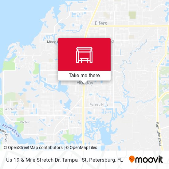 Us 19 & Mile Stretch Dr map