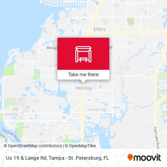 Us 19 & Lange Rd map