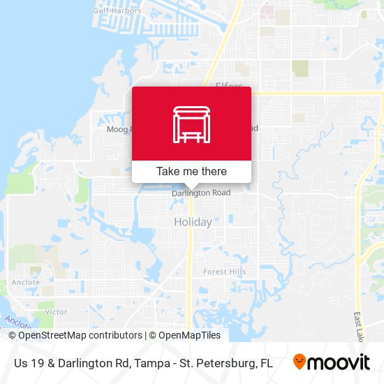 Us 19 & Darlington Rd map
