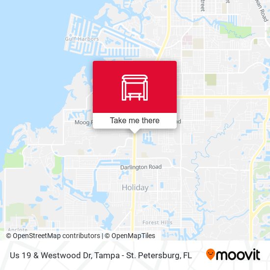 Us 19 & Westwood Dr map
