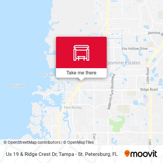 Us 19 & Ridge Crest Dr map
