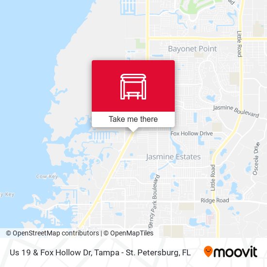 Us 19 & Fox Hollow Dr map