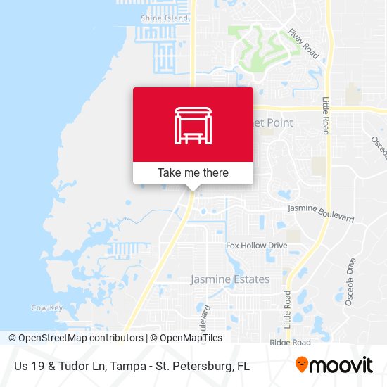 Us 19 & Tudor Ln map