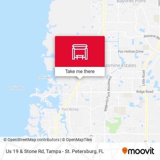 Us 19 & Stone Rd map