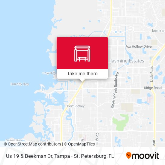 Us 19 & Beekman Dr map