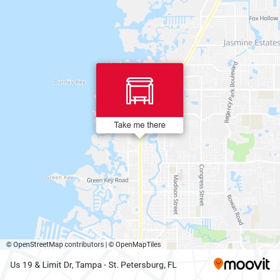 Us 19 & Limit Dr map
