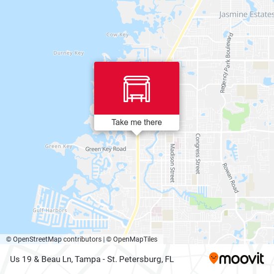 Us 19 & Beau Ln map