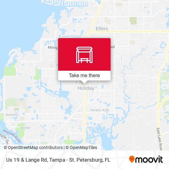 Us 19 & Lange Rd map