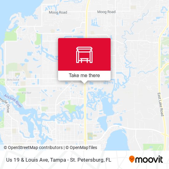 Us 19 & Louis Ave map