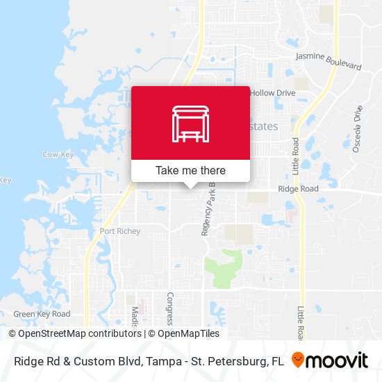 Ridge Rd & Custom Blvd map