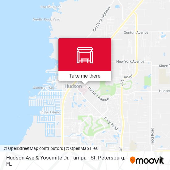 Hudson Ave & Yosemite Dr map