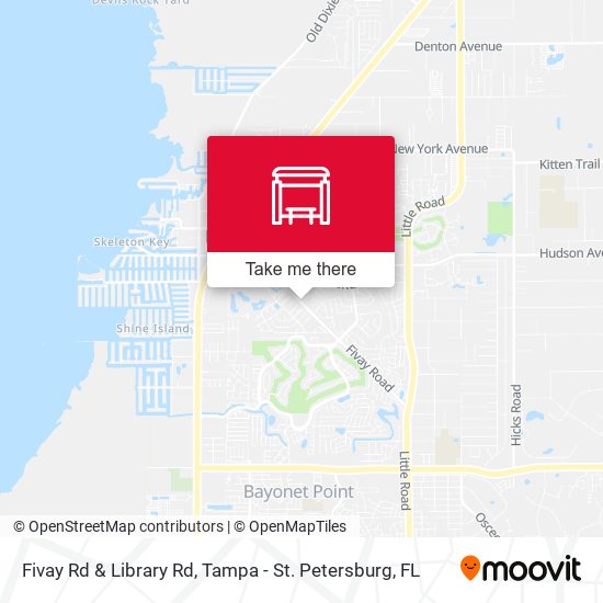 Mapa de Fivay Rd & Library Rd