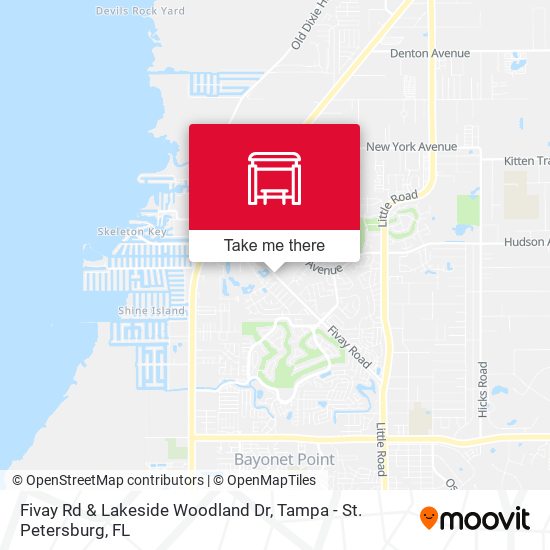Mapa de Fivay Rd & Lakeside Woodland Dr