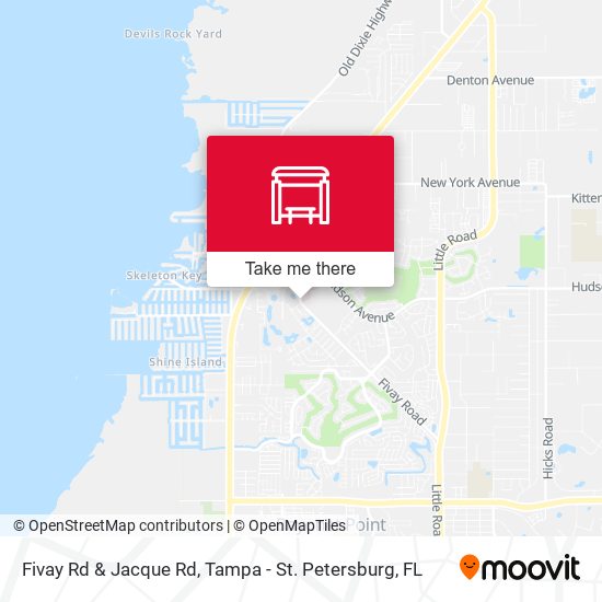 Fivay Rd & Jacque Rd map
