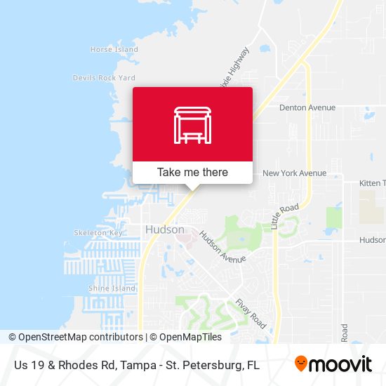 Us 19 & Rhodes Rd map