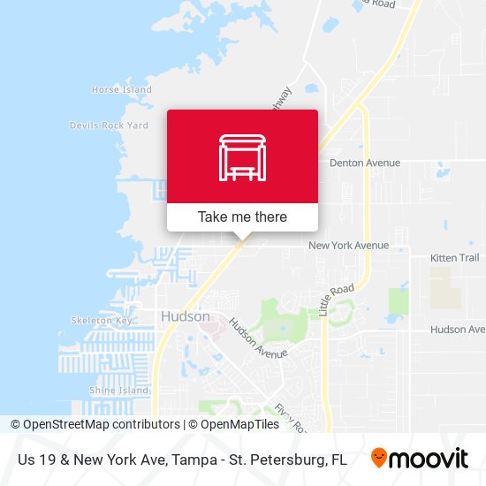 Us 19 & New York Ave map