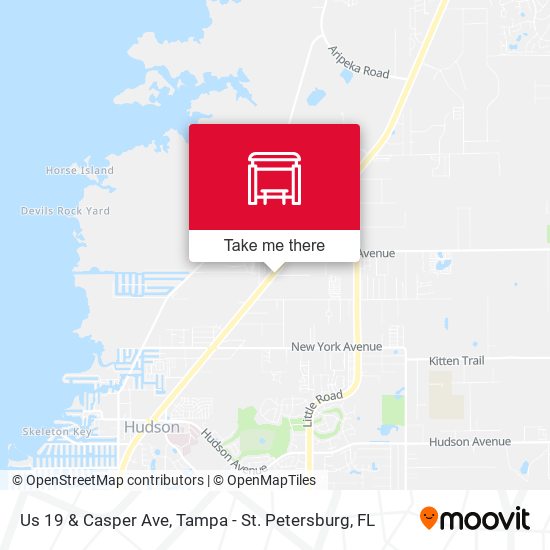 Us 19 & Casper Ave map