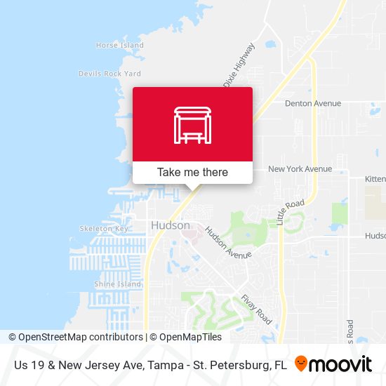 Us 19 & New Jersey Ave map