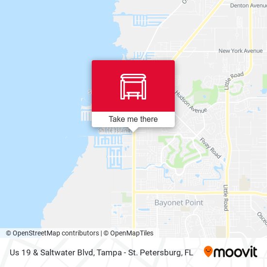 Us 19 & Saltwater Blvd map