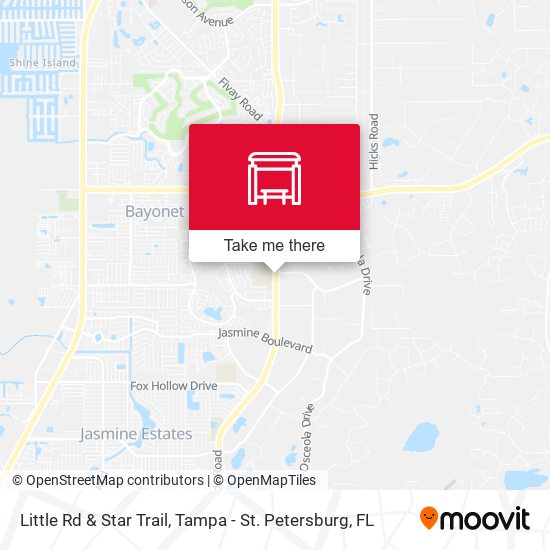 Little Rd & Star Trail map