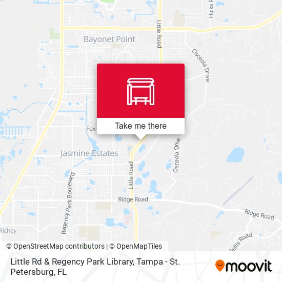 Little Rd & Regency Park Library map