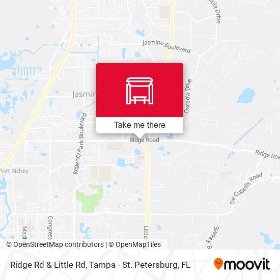 Ridge Rd & Little Rd map