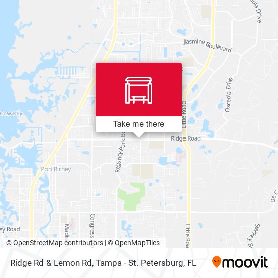 Ridge Rd & Lemon Rd map