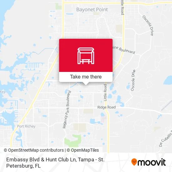 Embassy Blvd & Hunt Club Ln map