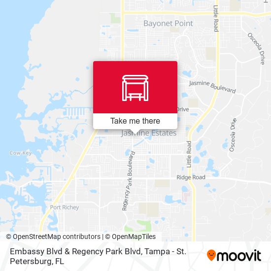 Mapa de Embassy Blvd & Regency Park Blvd