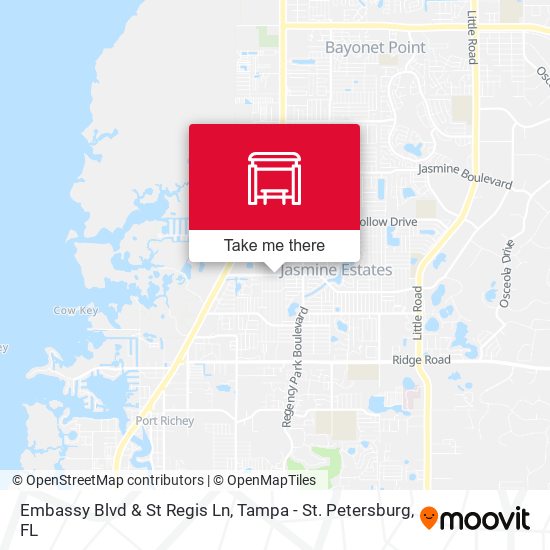 Embassy Blvd & St Regis Ln map