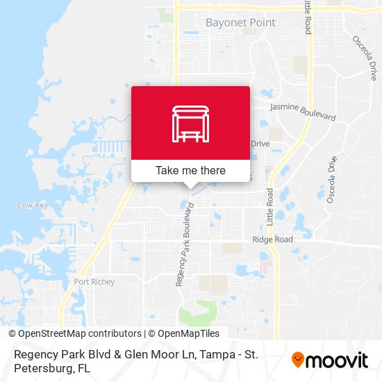 Regency Park Blvd & Glen Moor Ln map
