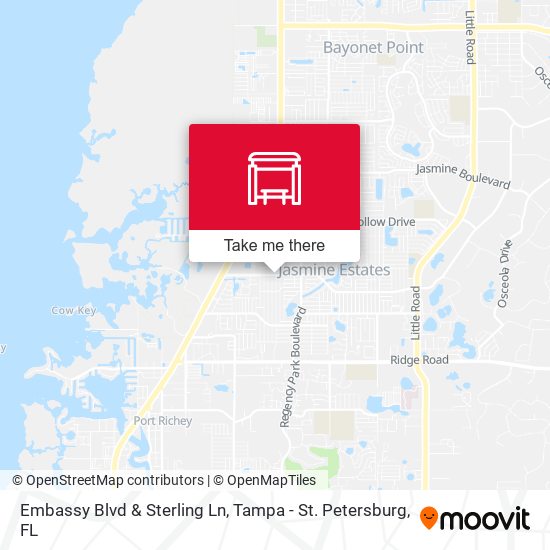 Embassy Blvd & Sterling Ln map