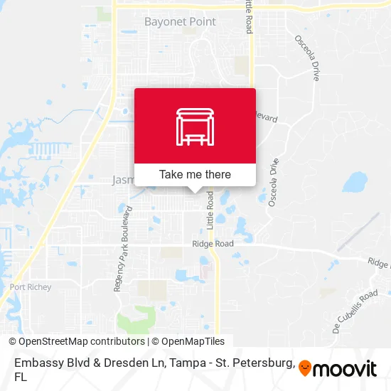 Embassy Blvd & Dresden Ln map