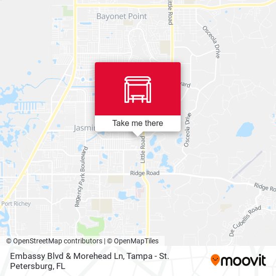 Embassy Blvd & Morehead Ln map