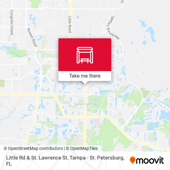 Little Rd & St. Lawrence St map