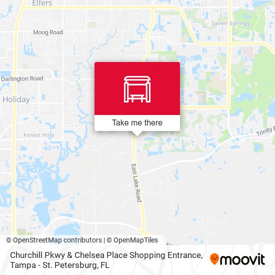 Churchill Pkwy & Chelsea Place Shopping Entrance map