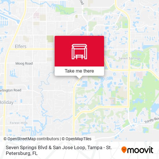 Seven Springs Blvd & San Jose Loop map