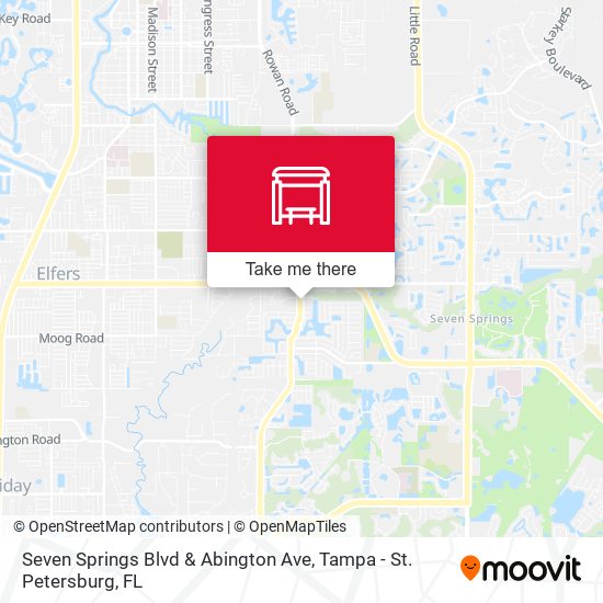 Seven Springs Blvd & Abington Ave map