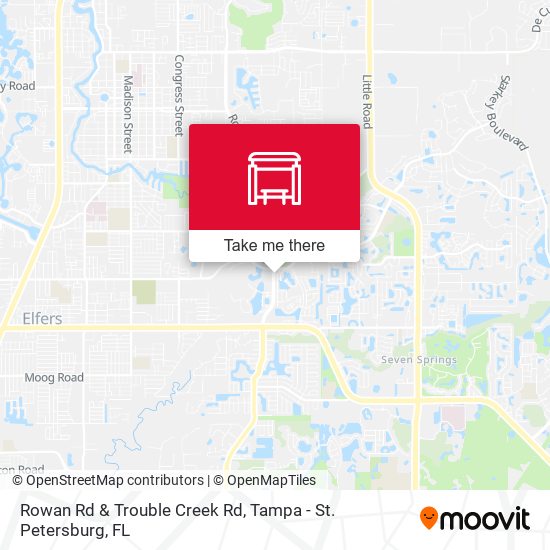 Rowan Rd & Trouble Creek Rd map