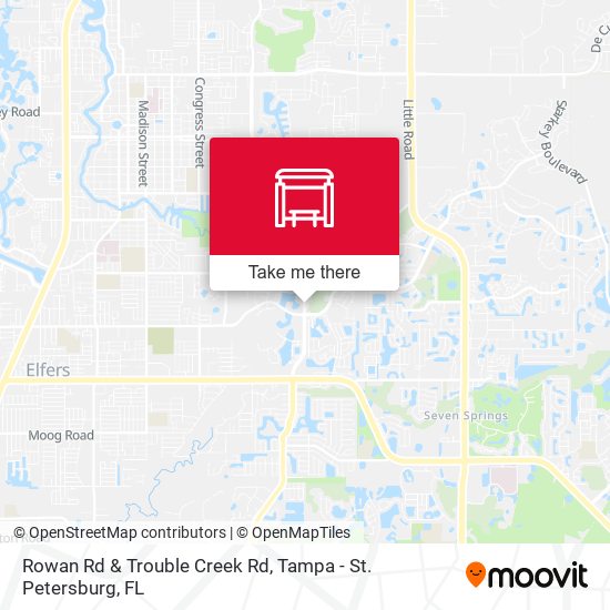 Rowan Rd & Trouble Creek Rd map