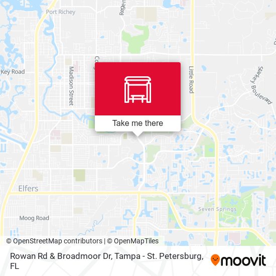 Mapa de Rowan Rd & Broadmoor Dr