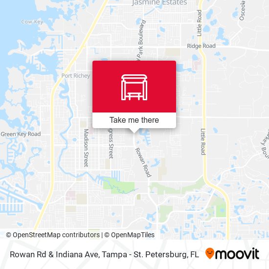 Mapa de Rowan Rd & Indiana Ave