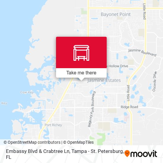 Embassy Blvd & Crabtree Ln map