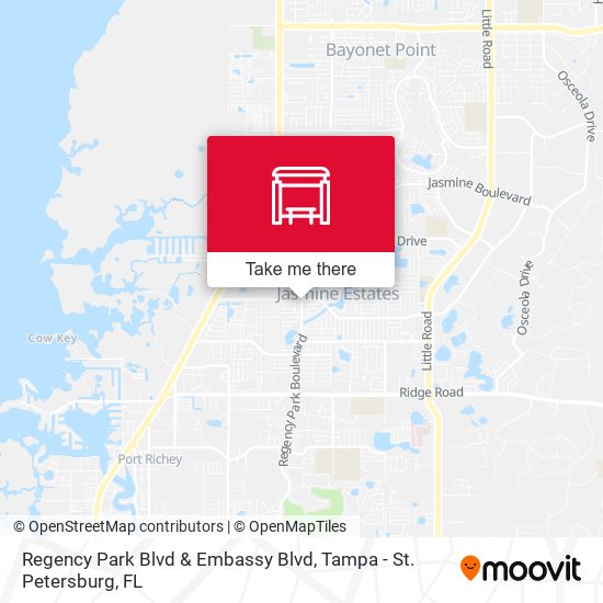 Regency Park Blvd & Embassy Blvd map