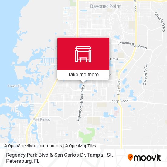 Regency Park Blvd & San Carlos Dr map