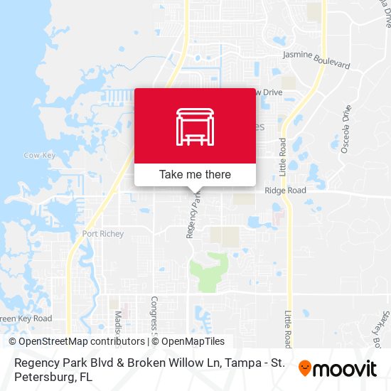 Mapa de Regency Park Blvd & Broken Willow Ln