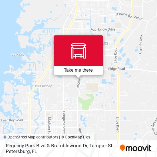 Regency Park Blvd & Bramblewood Dr map