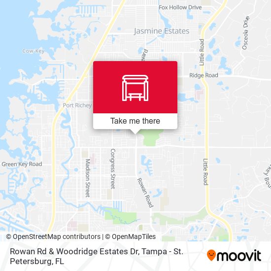 Rowan Rd & Woodridge Estates Dr map